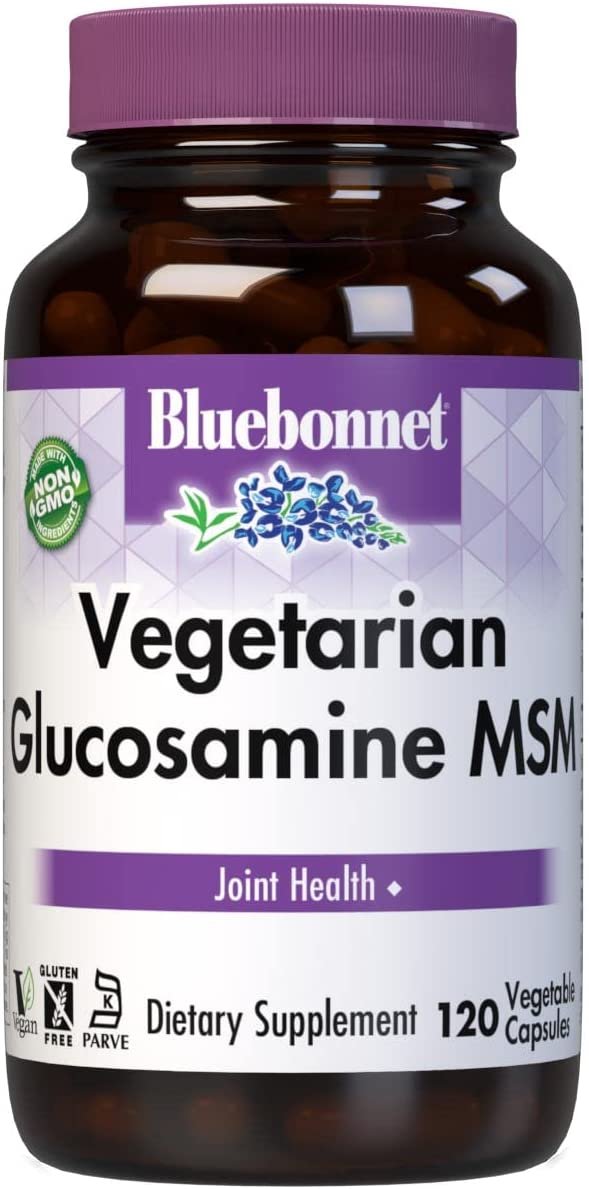 BlueBonnet Vegetarian Glucosamine Plus MSM Supplement, 120 Count ('743715011151)