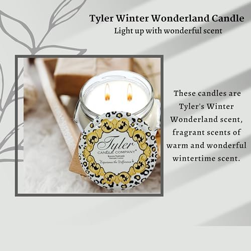 Worldwide Nutrition Bundle, 2 Items: Tyler Candle Company Winter Wonderland Scent Jar Candle - Luxurious Scented Candle with Essential Oils - Large Candle 22 oz and Multi-Purpose Key Chain
