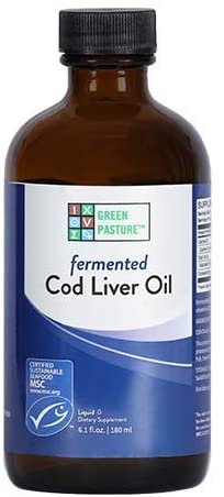 Green Pasture Fermented Cod Liver Oil Liquid, Unflavored, 6.1 Fl Oz