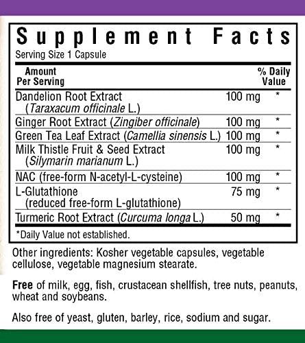 Bluebonnet Nutrition Targeted Choice Liver Detox Herbal Blend, 60 Count