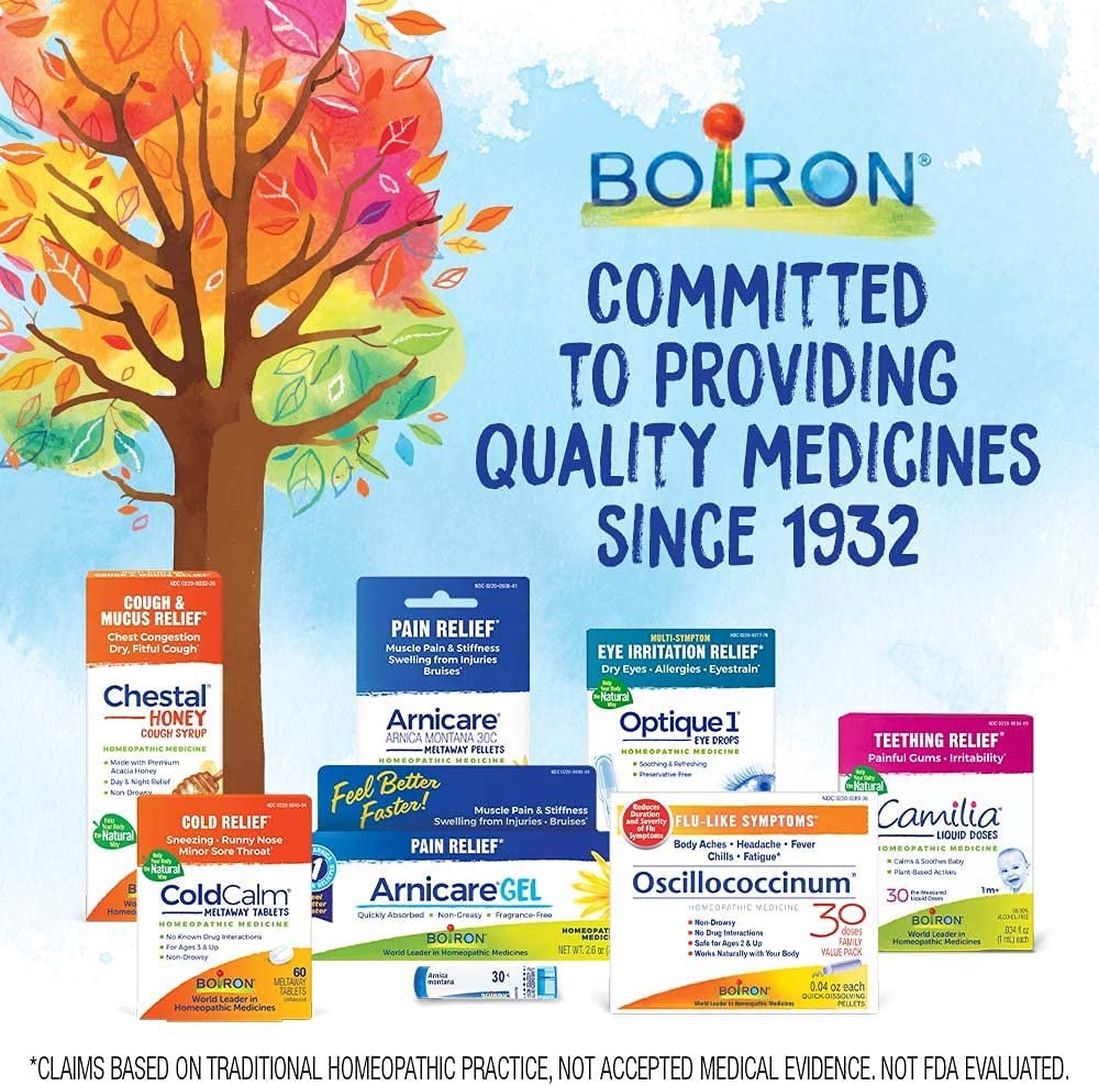 Boiron Oscillococcinum 0.04 Ounce 6 Doses Homeopathic Medicine for Flu-Like Symptoms