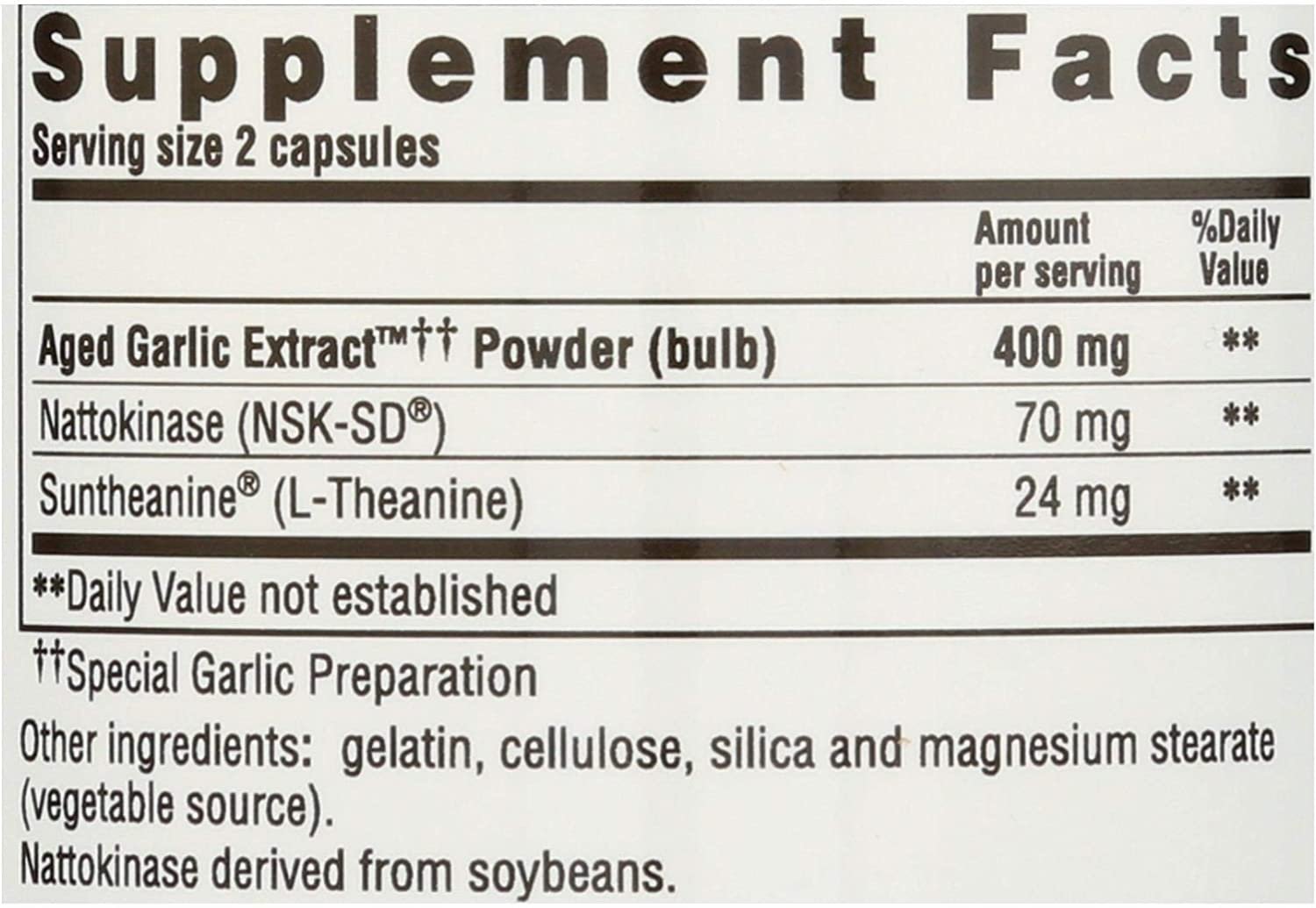 Kyolic - Aged Garlic Extract Formula 109 Blood Pressure Health - 80 Capsules