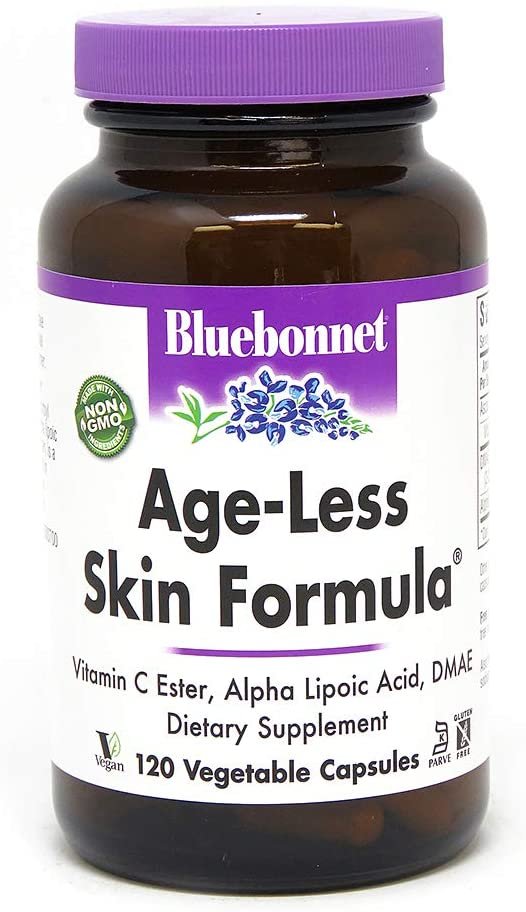 BlueBonnet Age-Less Skin Formula Capsules, 120 Count, White