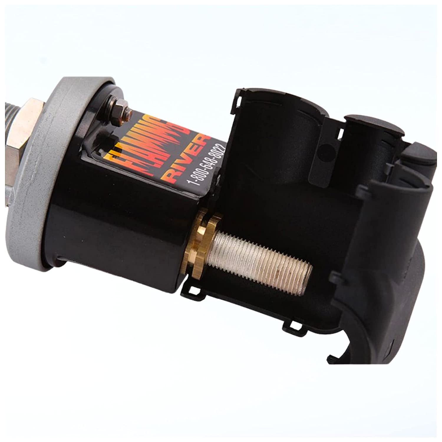 Flaming River Battery Disconnect Switch - Car Part FR1043 - American Made Heavy Duty HD AMP Switch with Terminal Covers and Lock-Out Bracket - for Large or Construction Vehicles with Bonus Key Chain
