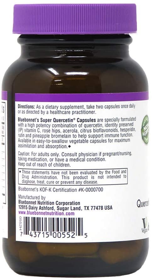 Bluebonnet Super Quercetin 60 Caps