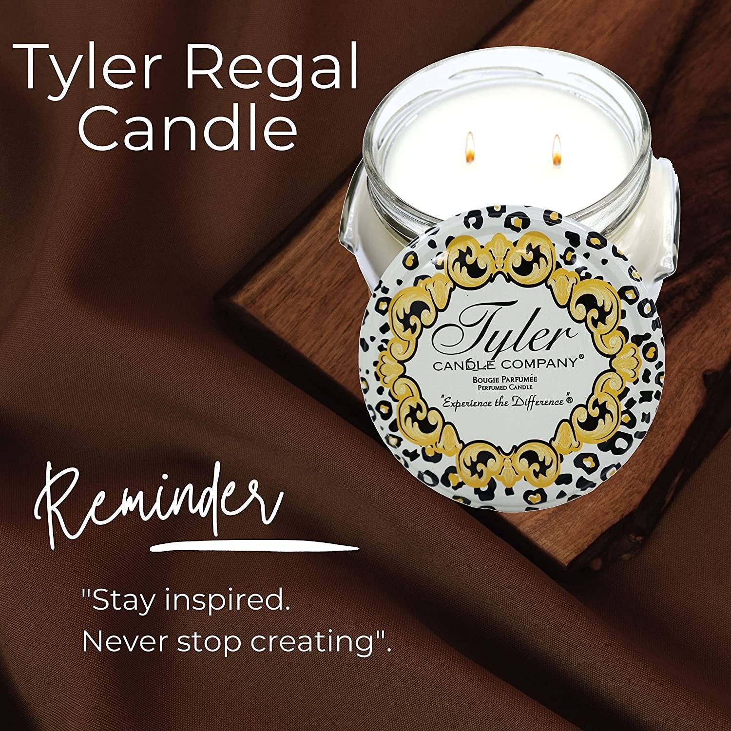 Tyler Candle Company Regal Jar Candle - Luxurious Scented Candle with Essential Oils - Long Burning Candles 50-60 Hours - Large Candle 11 oz with Worldwide Nutrition Multi Purpose Key Chain
