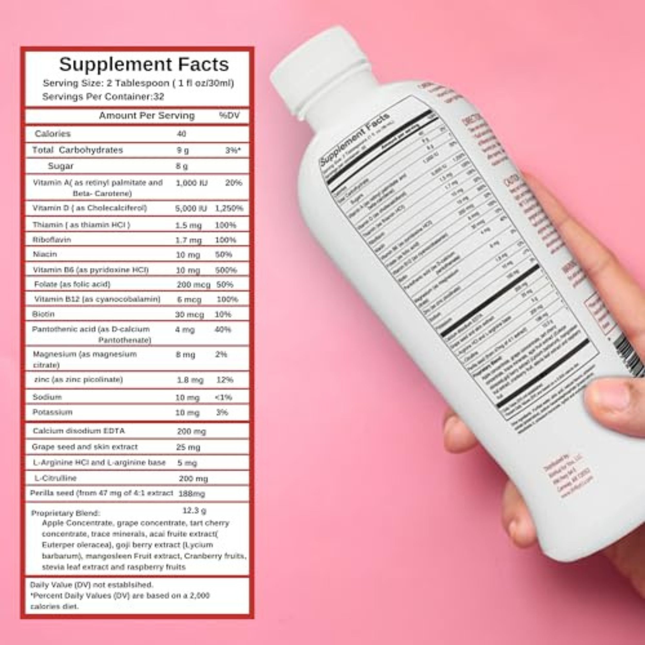 Formor Cardio Cocktail Nitric Oxide Booster with L Arginine L Citrulline Supplement - 2 Count, 32 oz with Keychain