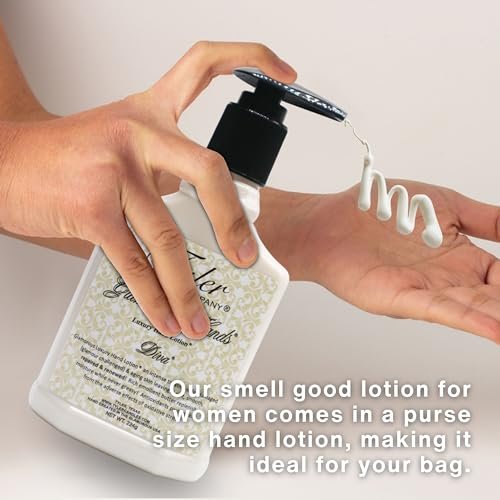 Tyler Diva Hand Lotion - Scented and Small Hand Lotion For Dry Hands with Moisture-Boosting Skin - 8 Oz Travel Size Luxury Hand Lotion with Multi-Purpose Key Chain