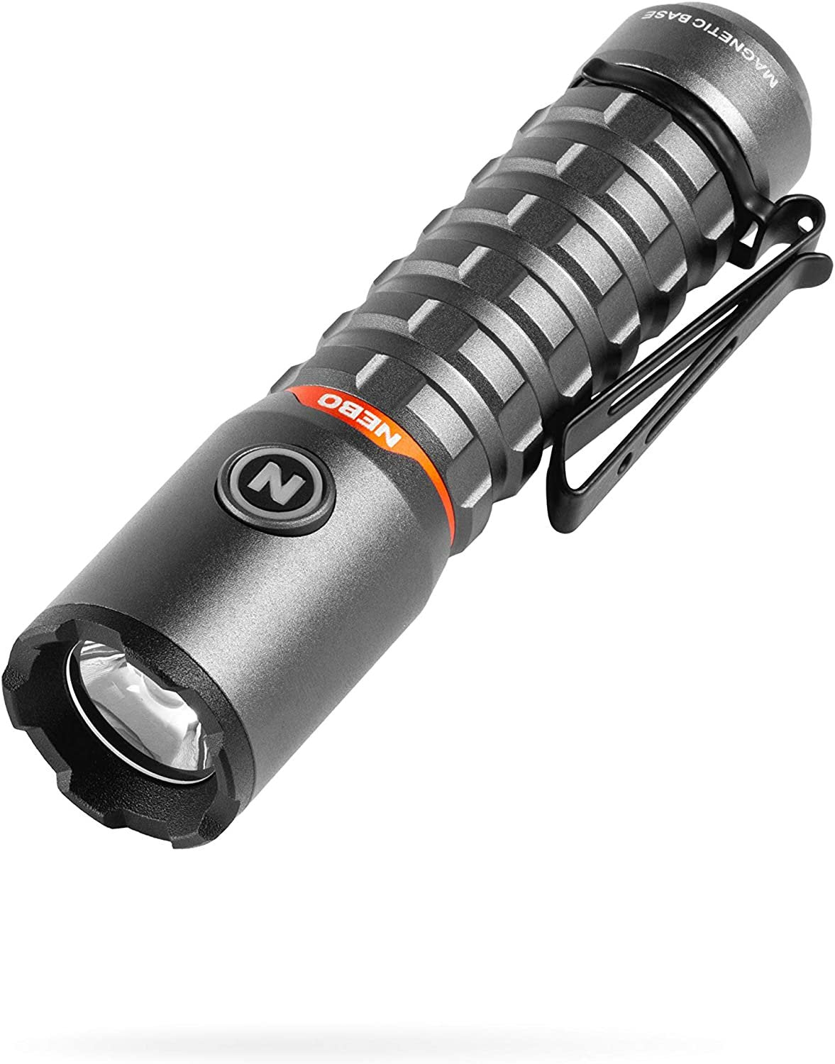 NEBO Redline Torchy 2K 2000 Lumen Pocket Flashlightfor EDC, Wireless USB Rechargeable LED Water & Impact Resistant for Camping, Hunting, Hiking, Fishing, 5 Light Modes, Water and Impact Resistant