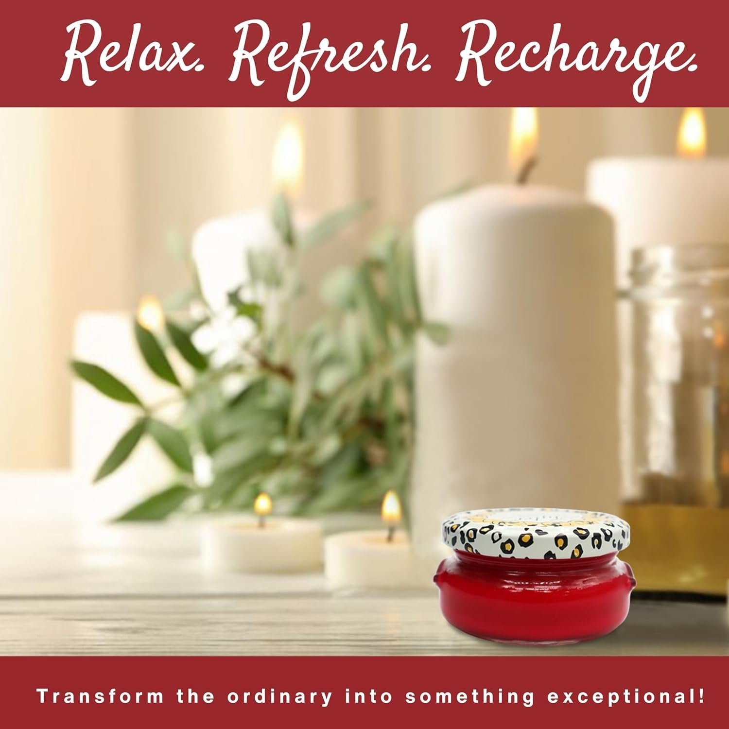 Tyler Candle Company Frosted Pomegranate Scented Candles - 3.4 oz - Burn Time Up to 25hrs