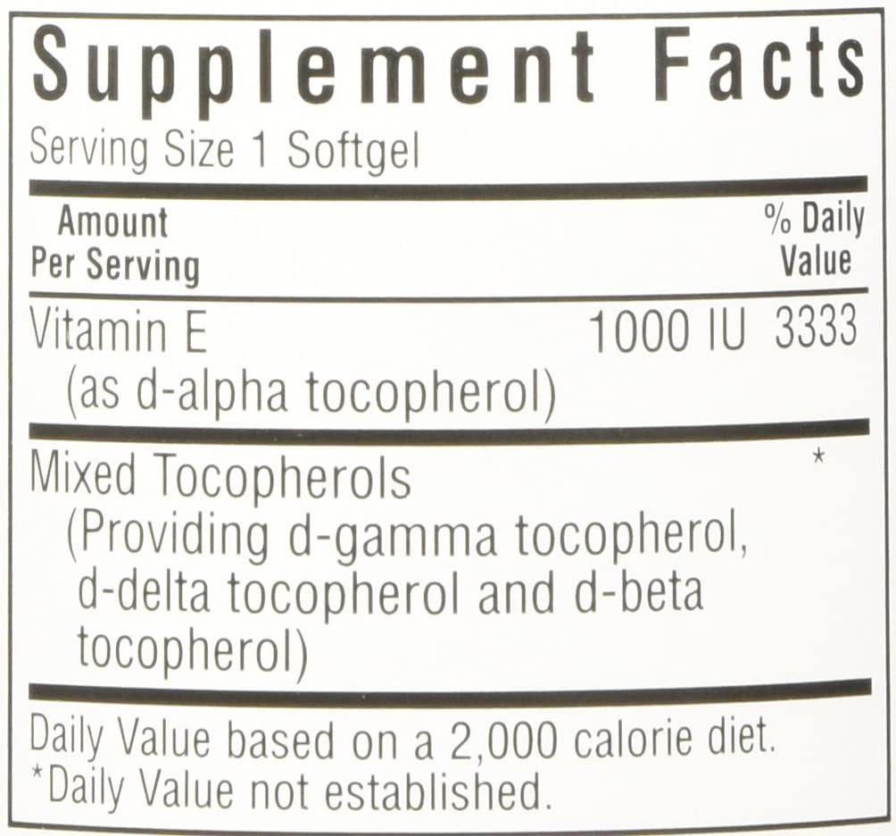 BlueBonnet Vitamin E 1000 IU Mixed Softgels, 50 Count