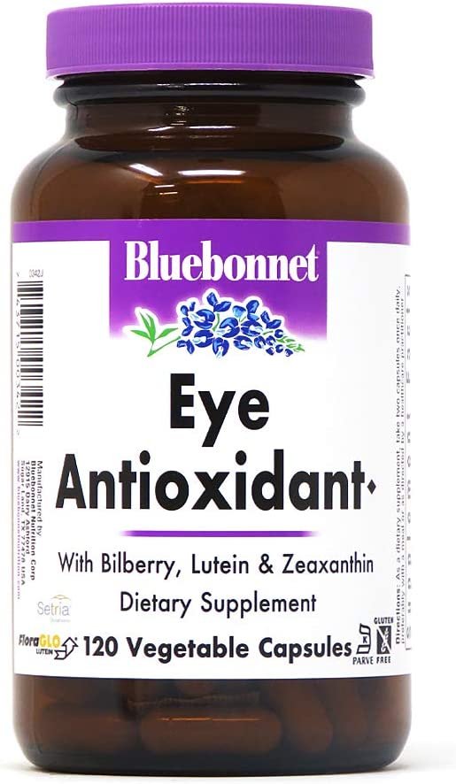 BlueBonnet Eye Antioxidant with Zeaxanthin Formula Vegetarian Capsules, 120 caps