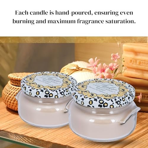 Tyler Candle Company White Warm Sugar Cookie Soy Wax Scented Candles in Glass Jar, 11 oz - Pack of 1 with Keychain
