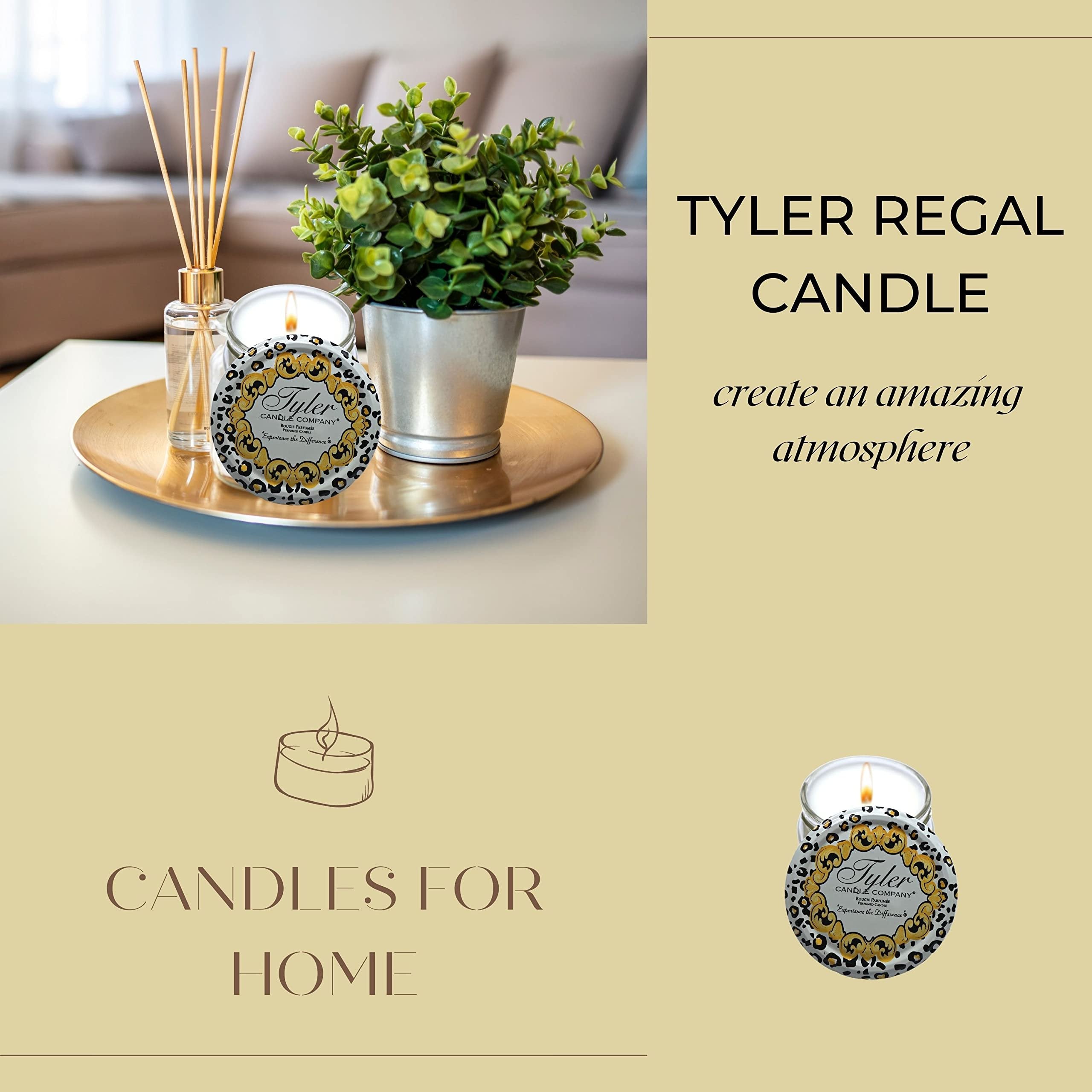 Tyler Candle Company Regal Jar Candle - Luxurious Scented Candle with Essential Oils - Long Burning Candles 20 to 25 Hours - 3.4 oz with Bonus Worldwide Nutrition Multi Purpose Key Chain