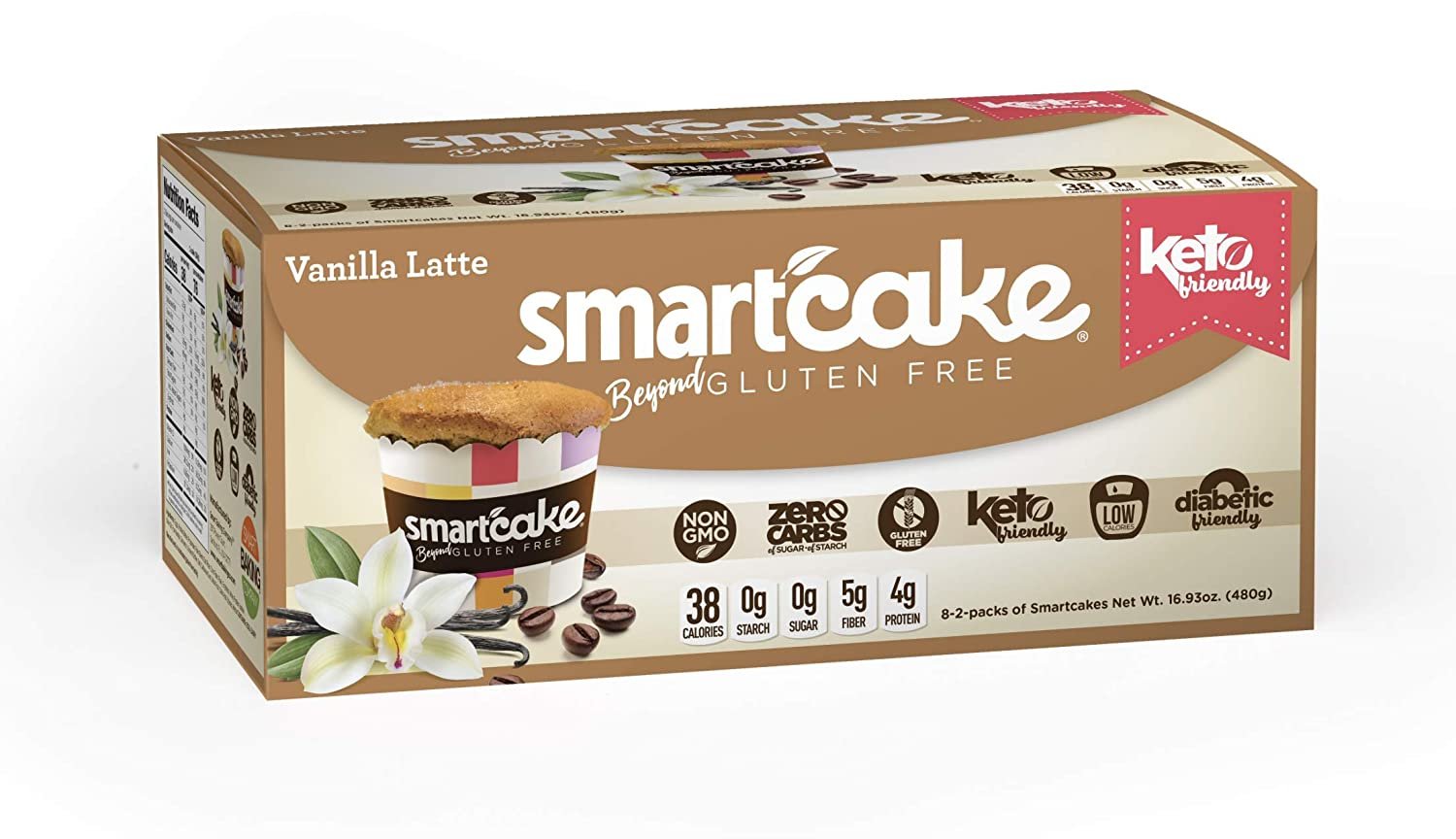 Smart Baking Company Smartcake Dessert - Keto Friendly - Gluten Free - Zero Carbs - Snack Cake