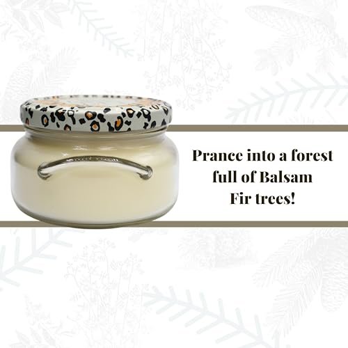 Tyler Candle Company White Winter Wonderland Soy Wax Scented 2 Wicks Candles in Glass Jar, 11 oz - Pack of 1 with Keychain