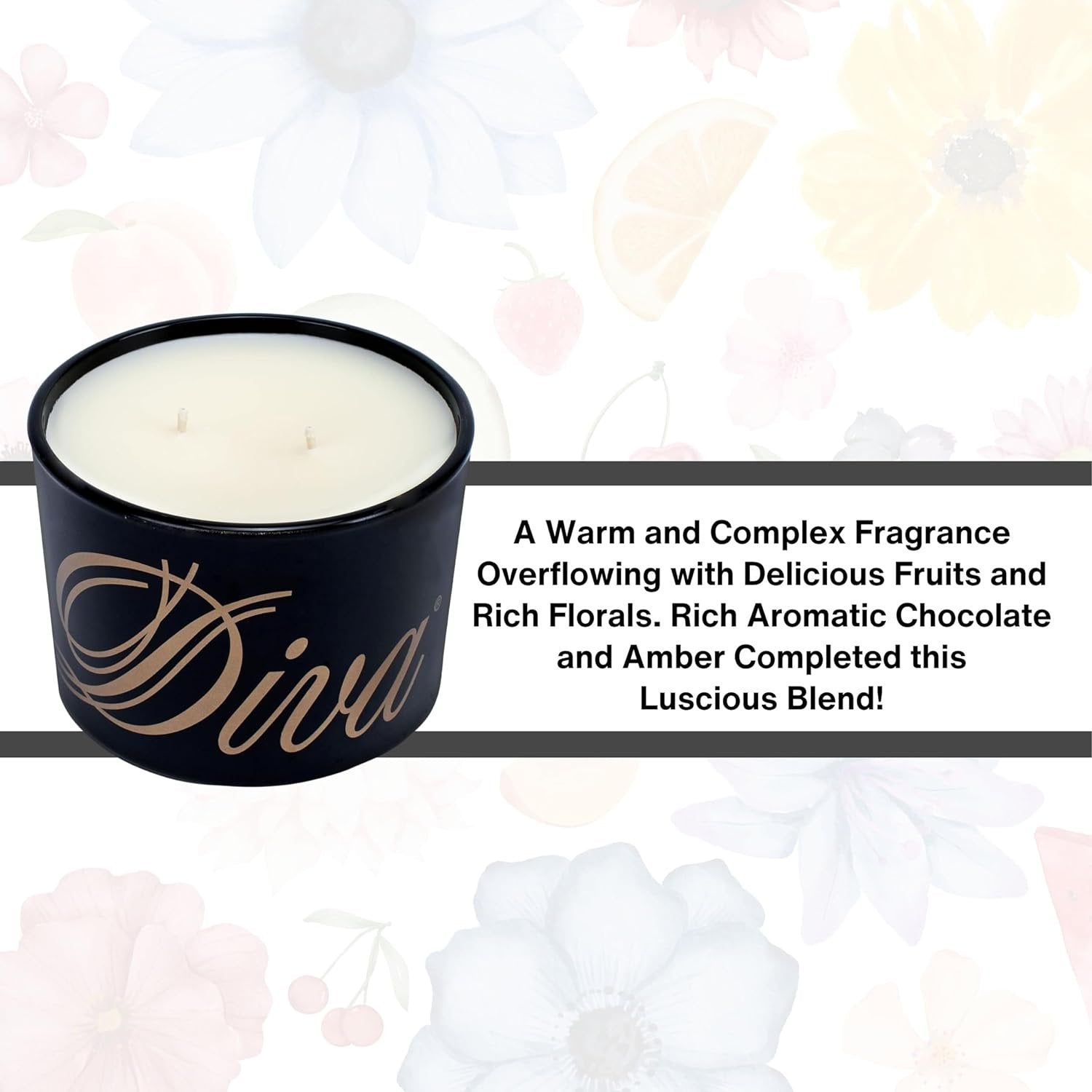 Tyler Candle Company Diva Scented Candle - Stature Mossy Black - Limited Edition - 16oz - Burn Time Up to 75 hrs