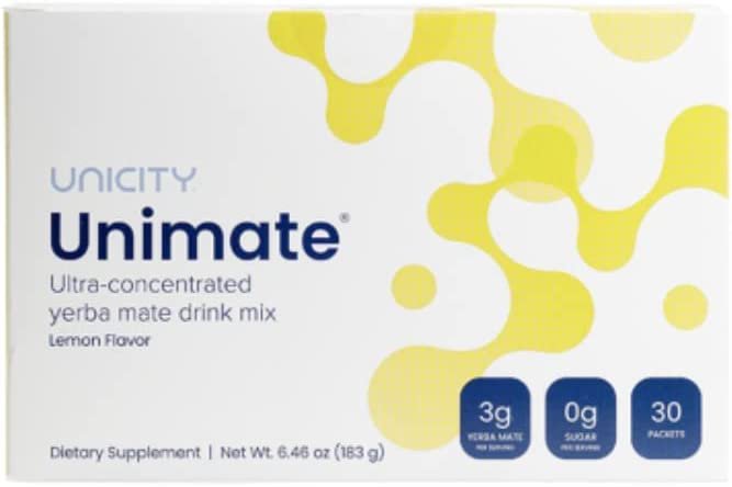 Unicity Unimate Lemon Flavor 30ct