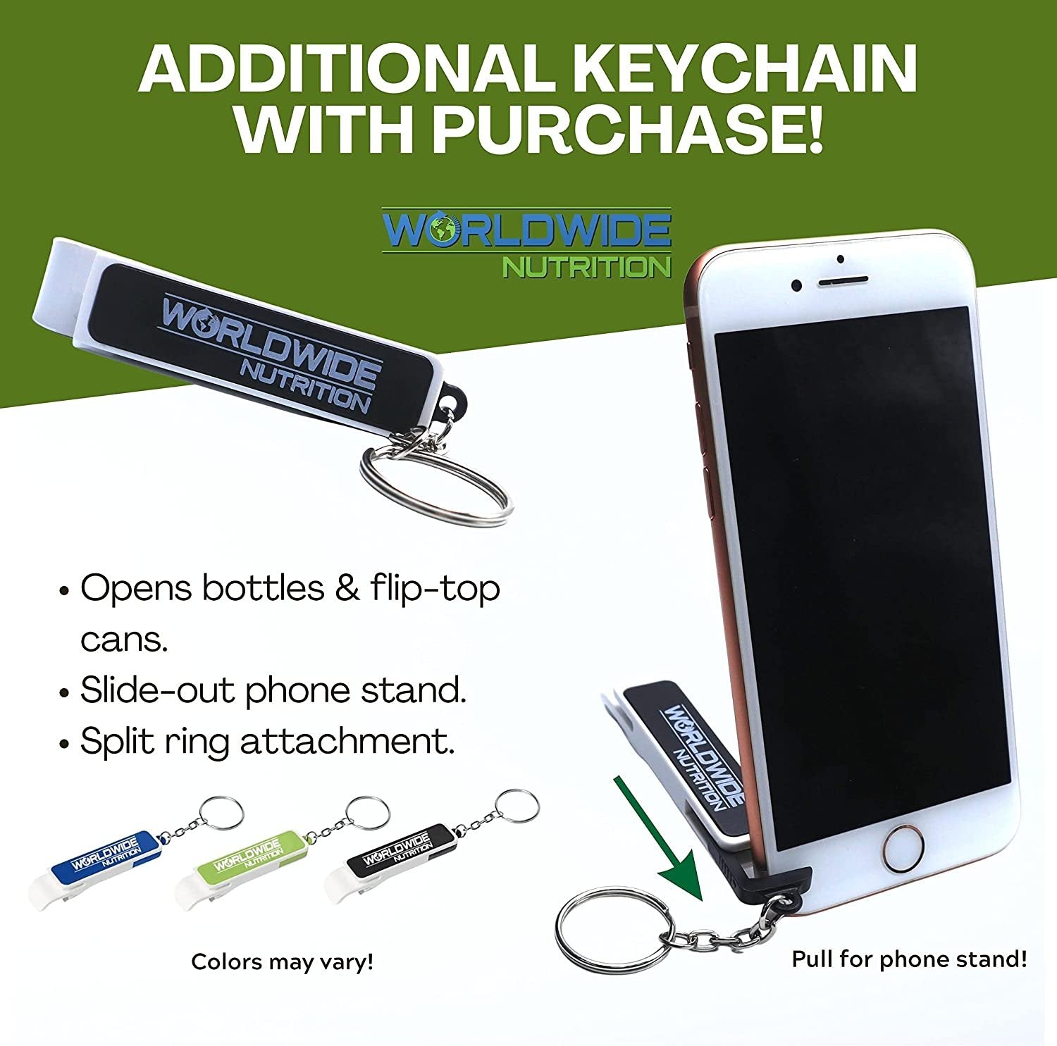 Tyler Candle Company 40 oz Tyler Scented Candle | 4 Wick Large Candle | Long Lasting 220 Hr Burn | Decorative Candles | Home Decor Gift for Women & Men w Worldwide Nutrition Multi Purpose Key Chain