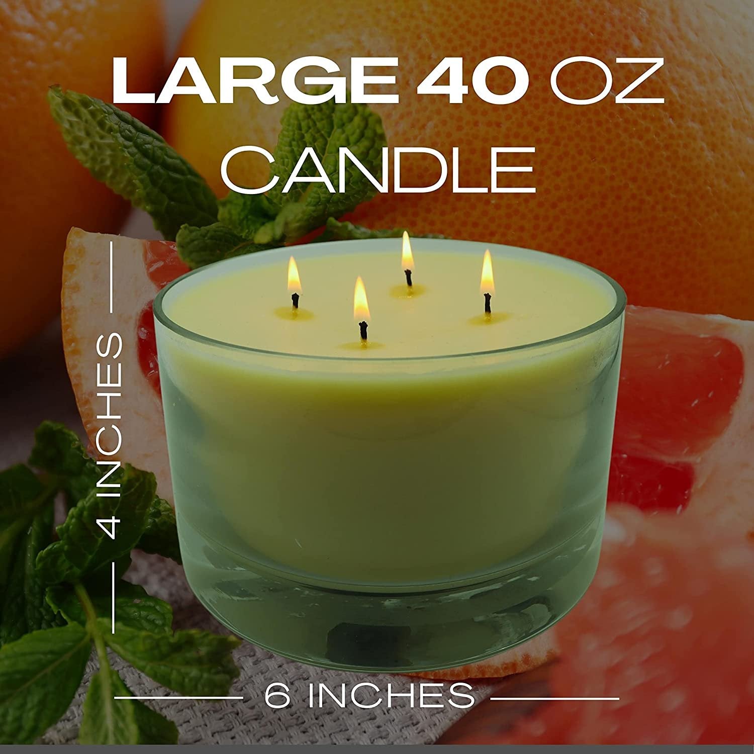 Tyler Candle Company 40 oz Tyler Scented Candle | 4 Wick Large Candle | Long Lasting 220 Hr Burn | Decorative Candles | Home Decor Gift for Women & Men w Worldwide Nutrition Multi Purpose Key Chain