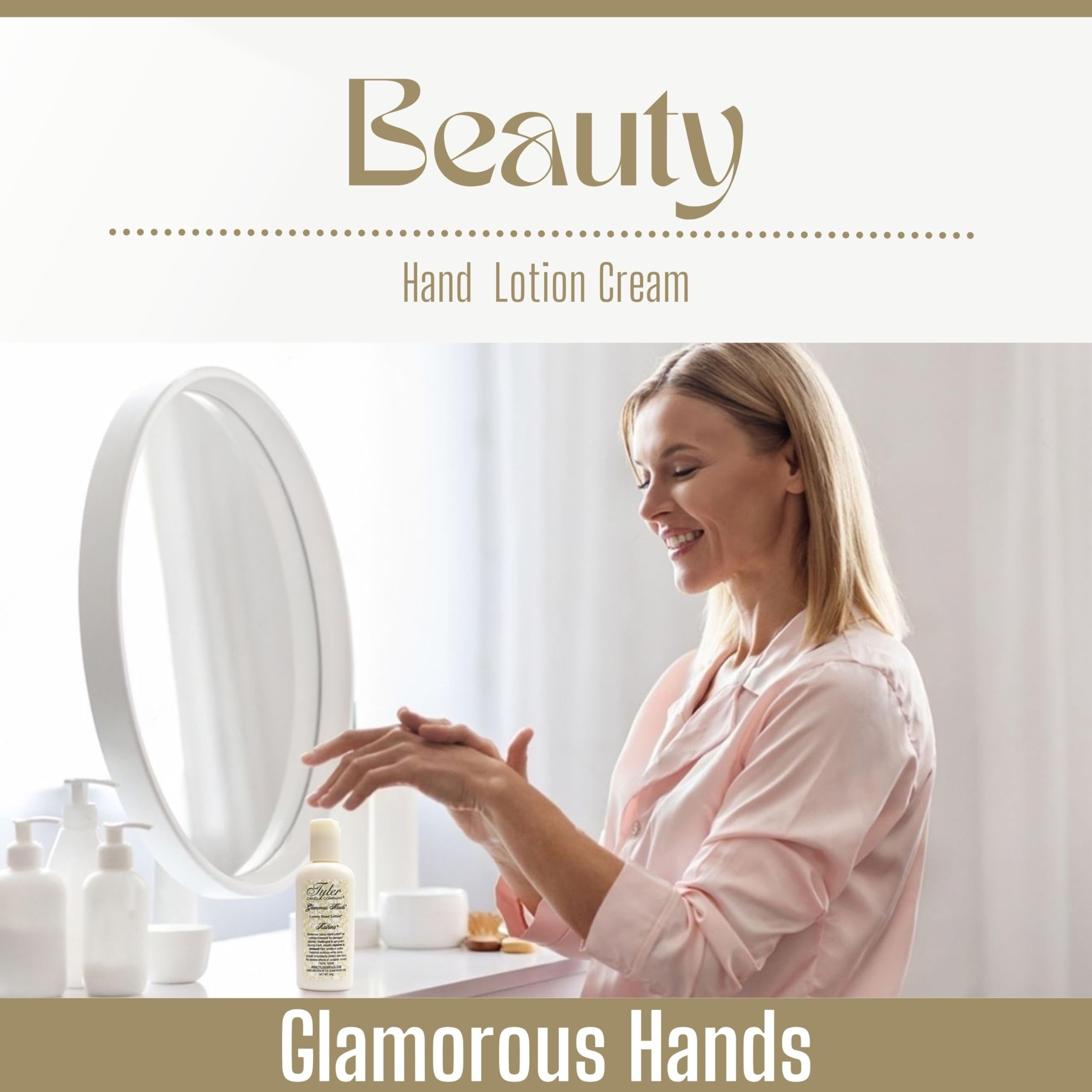 Tyler Kathina Hand Lotion - Scented & Small Hand Cream For Dry Hands w/Moisture-Boosting Skin- 2 Oz Travel Size Luxury Hand Moisturizer & Multi-Purpose Key Chain