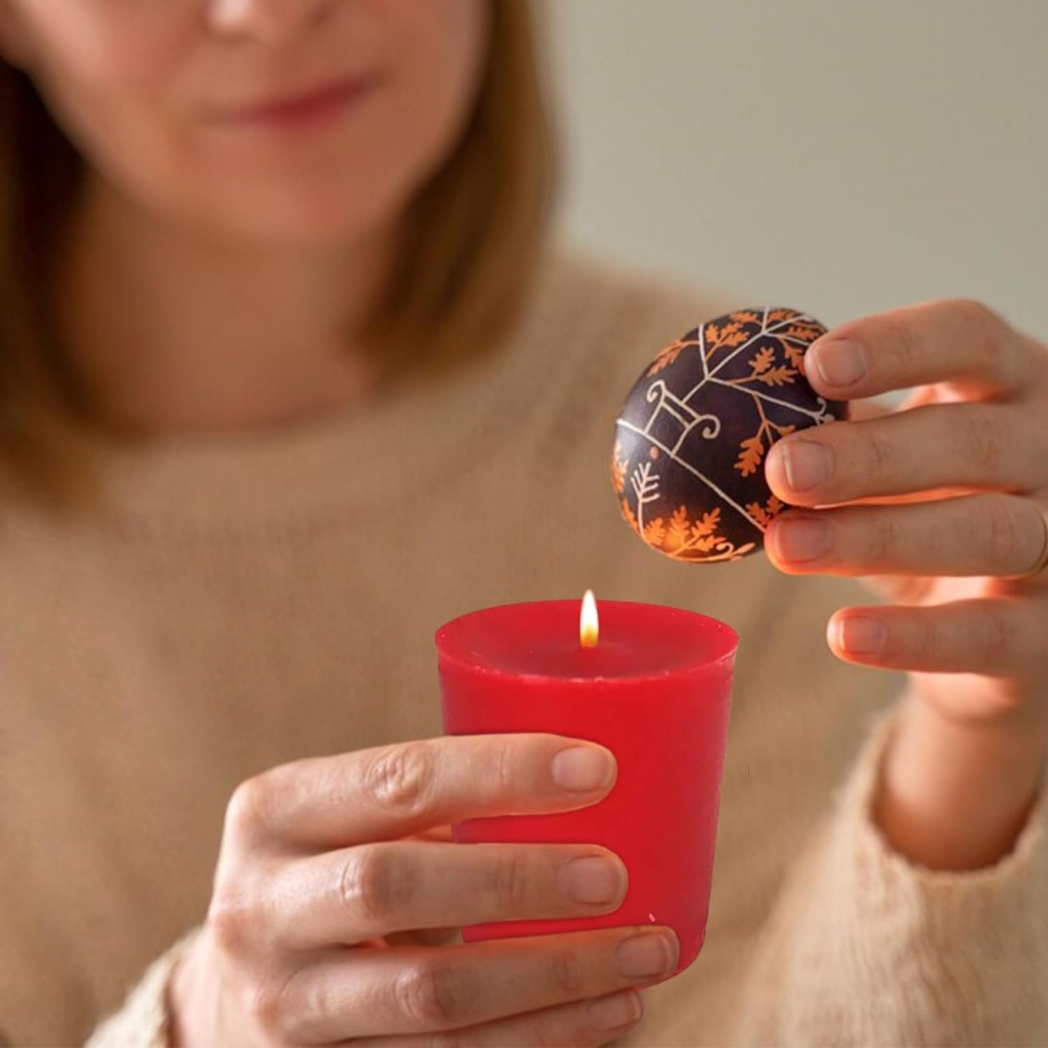 Tyler Candle Company Kathina Votive Wax Candles - 4 Counts of 2 oz Scented Candles - Burn Time Up to 15hrs - with Multi-Purpose Key Chain