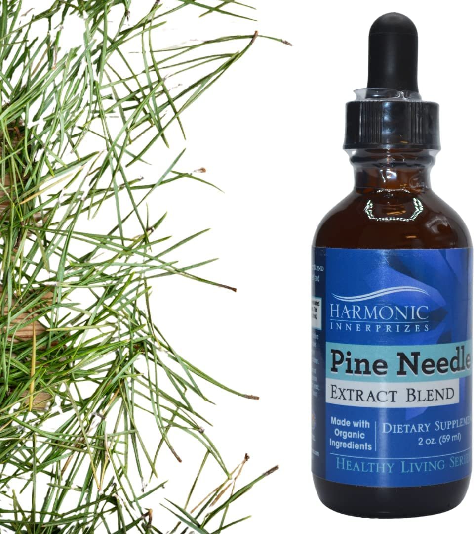 Harmonic Innerprizes Pine Needle Liquid Tincture Herbal Liquid Dual Extract Shikimic Acid - 2 Oz