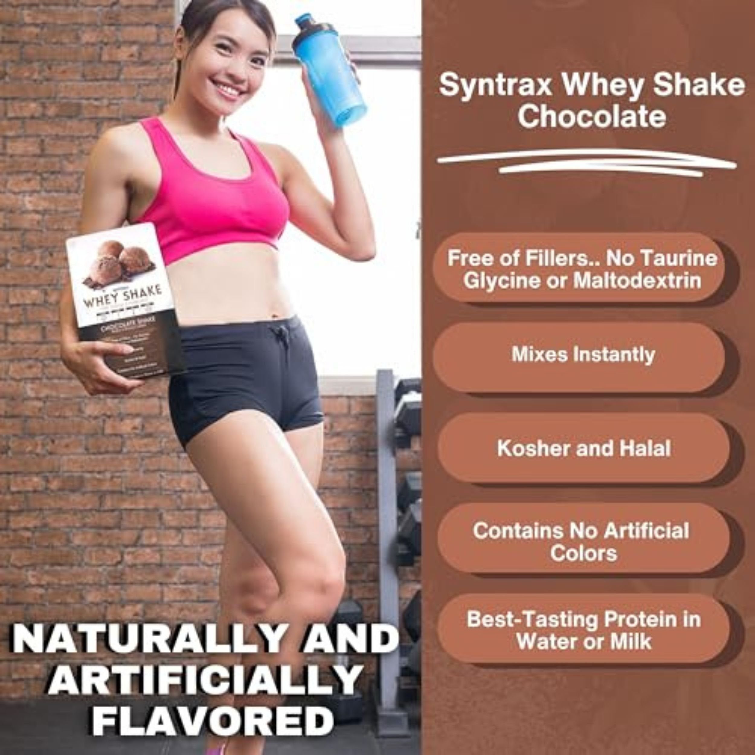 Syntrax Whey Native Grass-Fed Wholesome Denatured Whey Protein Powder - Chocolate Shake - 5 Pounds - Pack of 1 with Keychain