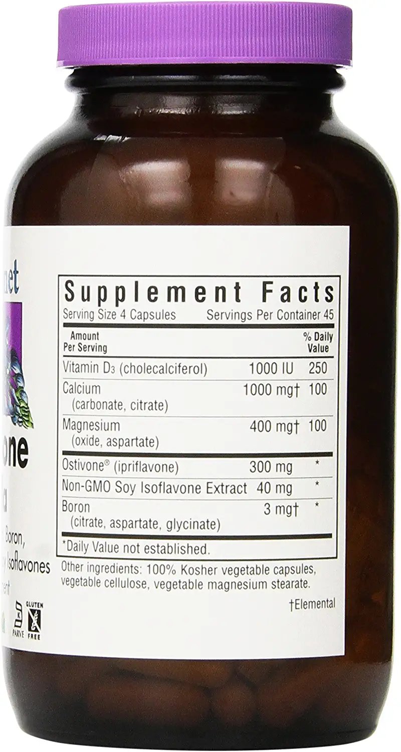 BlueBonnet Osteo-Bone Formula Vegetarian Capsules, 180 Count