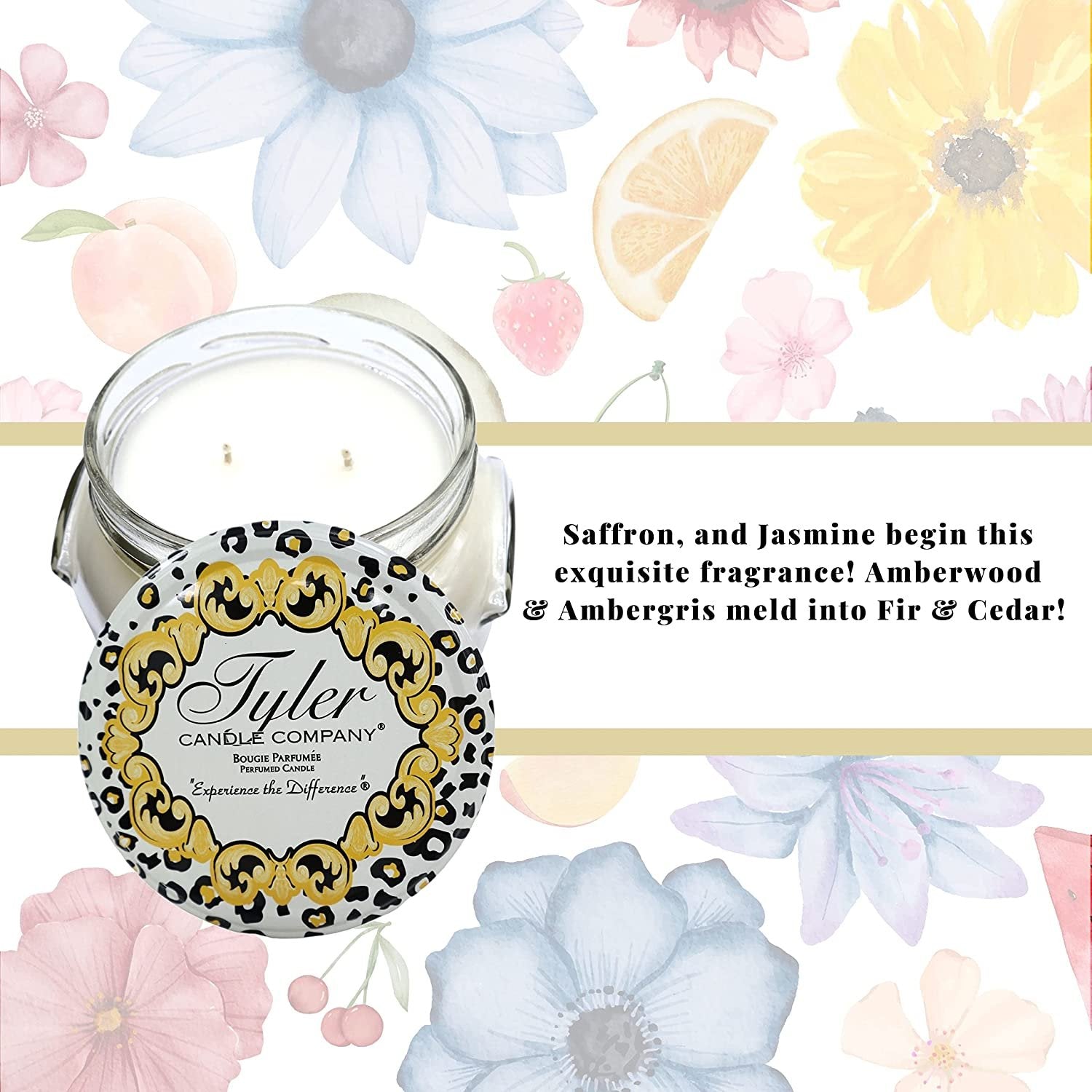 Tyler Candle Company Regal Jar Candle - Luxurious Scented Candle with Essential Oils - Long Burning Candles 50-60 Hours - Large Candle 11 oz with Worldwide Nutrition Multi Purpose Key Chain