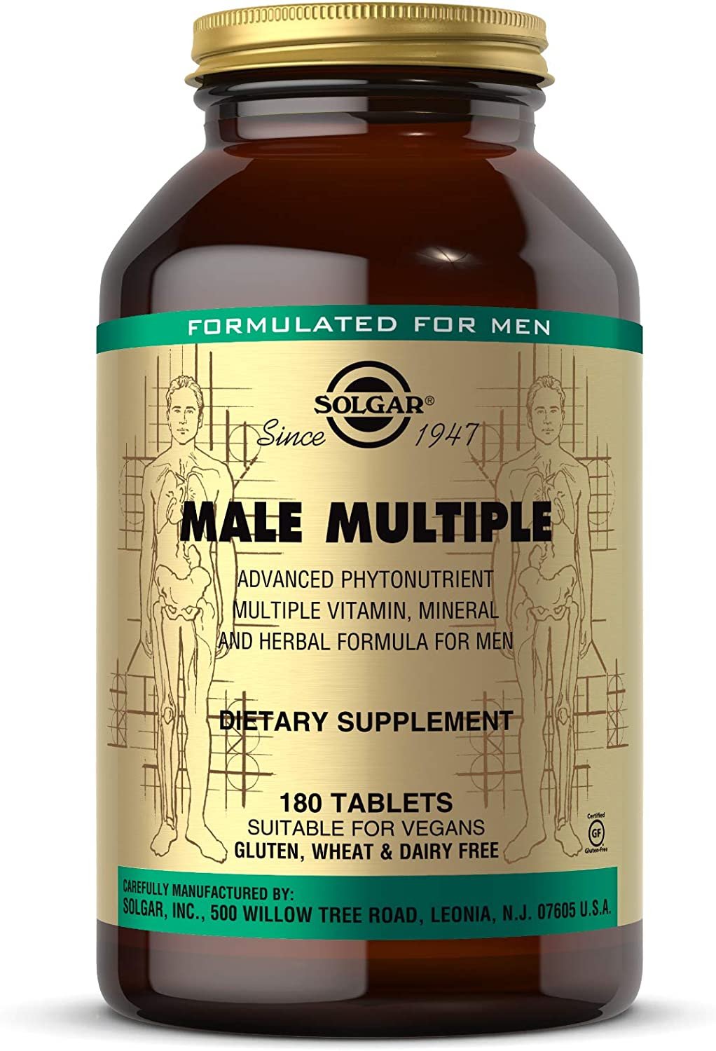 Solgar Male Multiple - Multivitamin, Mineral & Herbal Formula for Men