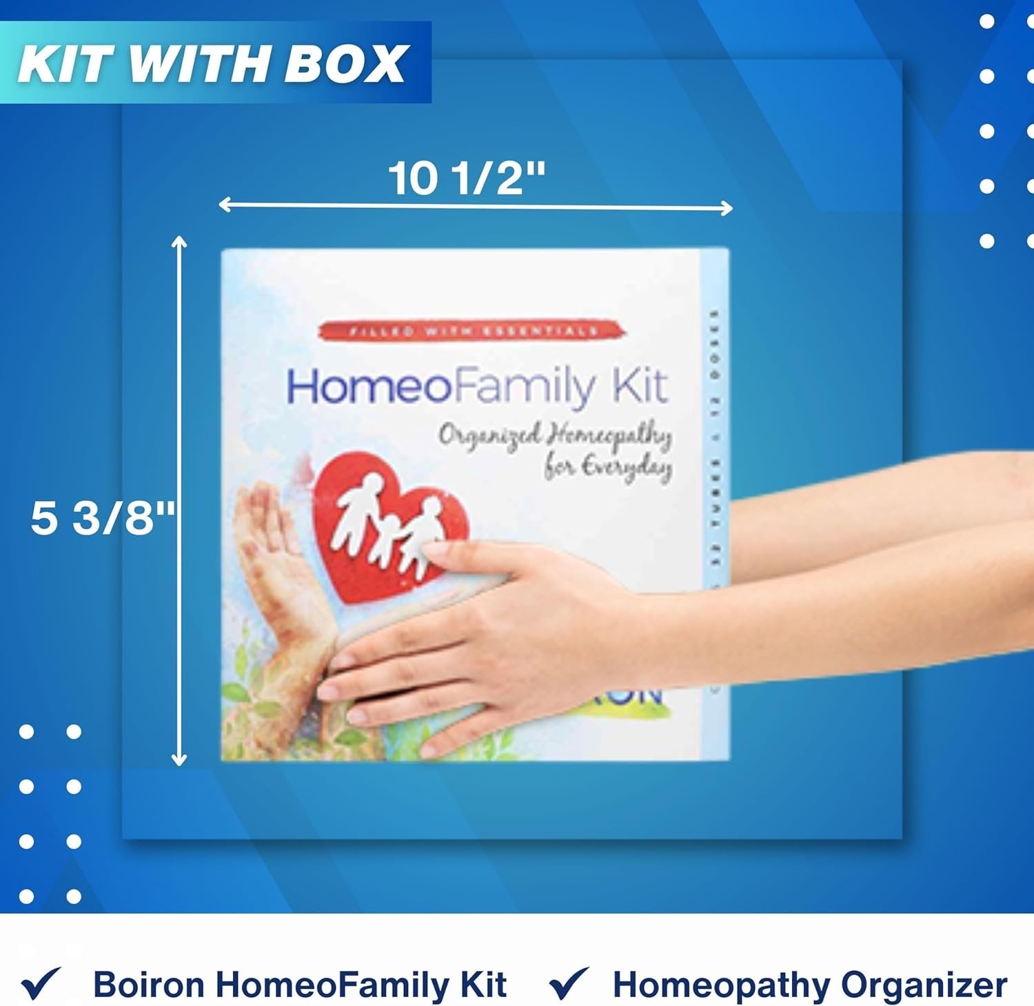 Boiron HomeoFamily Comprehensive Homeopathic Family Kit with The Essentials and a Multi-Purpose Keychain