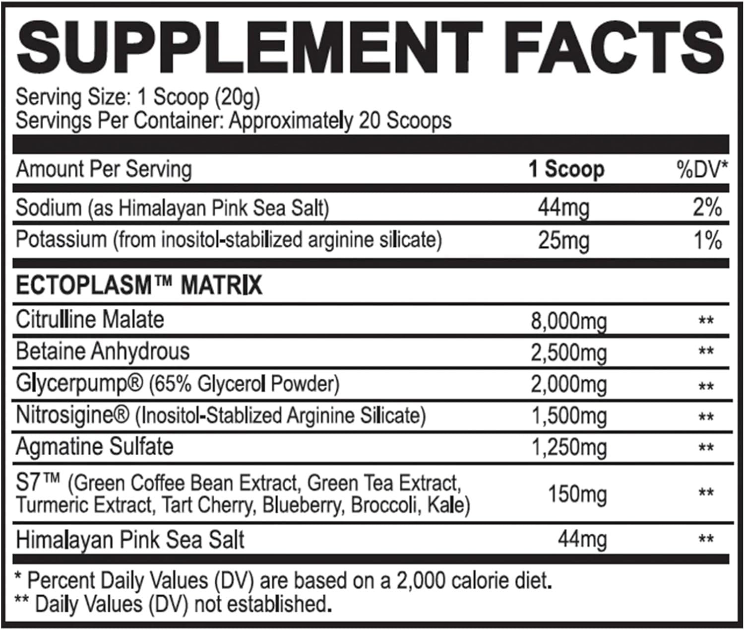 Black Magic Supply Ecto Plasm Nitric Oxide Waves - Non-Stim Pump Pre-Workout - Sherbet Pop, 400g