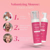Kerotin Volumizing Mousse (6.7 fl oz) - Root Volumizer, Hair Thickening Styling Foam for Volume, Texture & Body, Tames Frizz & Flyaways, Ideal for Fine and Thin Hair - Cruelty Free, Made in the USA