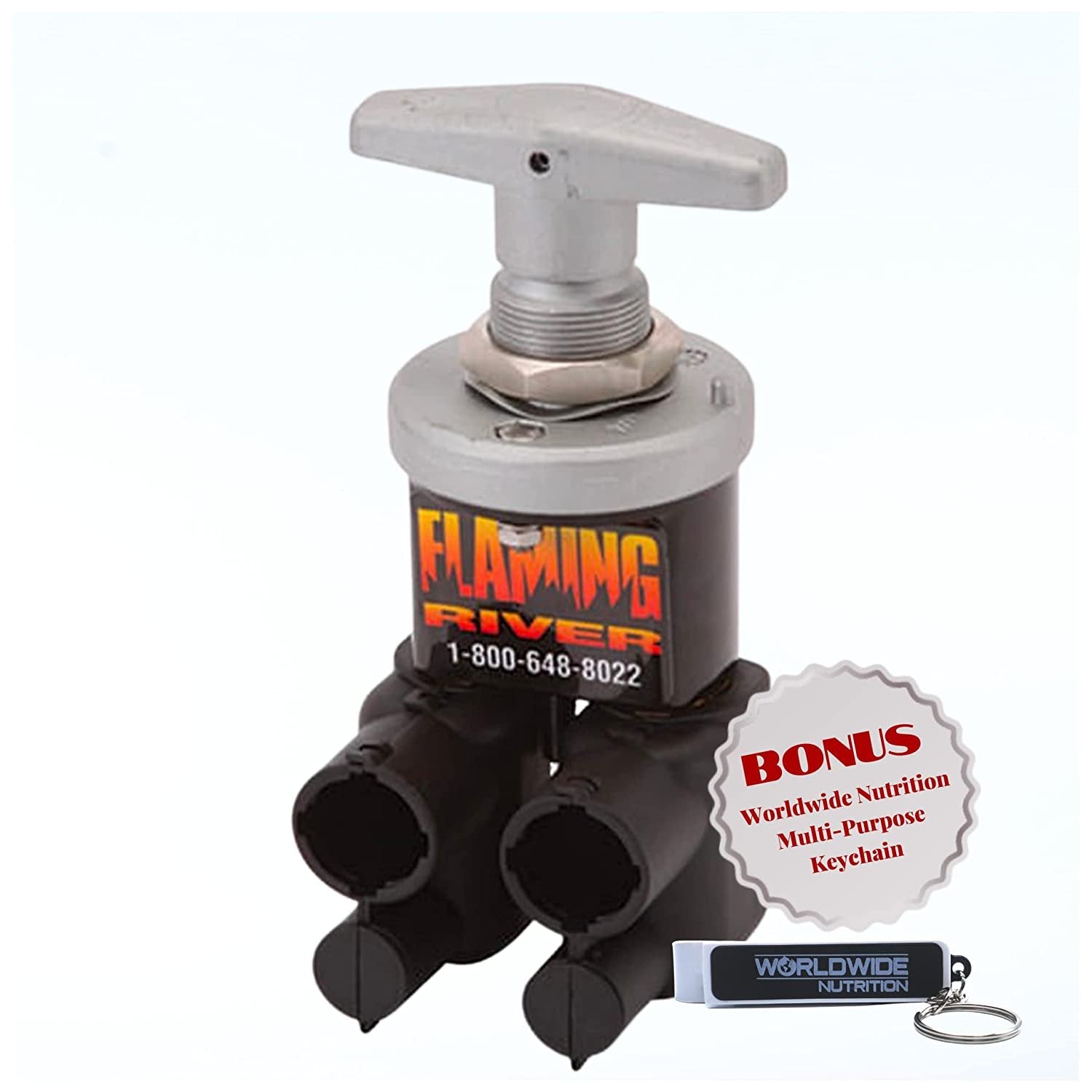 Flaming River Battery Disconnect Switch - Car Part FR1043 - American Made Heavy Duty HD AMP Switch with Terminal Covers and Lock-Out Bracket - for Large or Construction Vehicles with Bonus Key Chain
