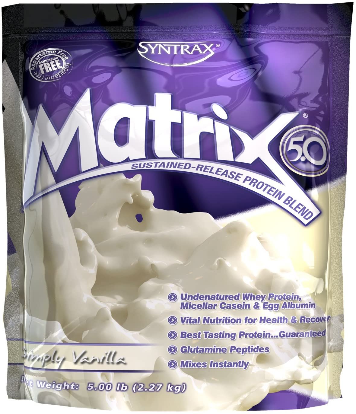 Cookies and Cream Syntrax Matrix 5.0 Protein Powders Ultrafiltered Whey Protein 5LB