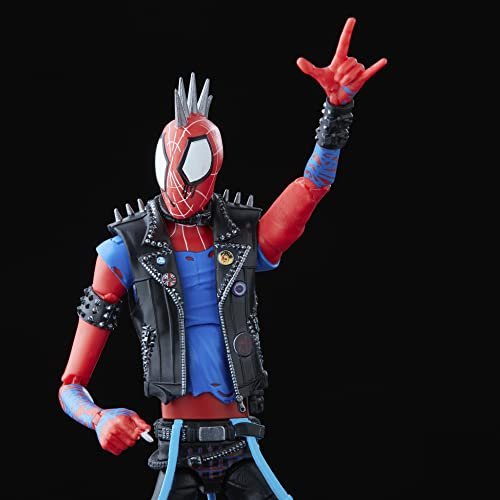 Marvel Legends Series Spider-Man: Across The Spider-Verse Spider-Punk 6-inch Action Figure Toy, 1 Accessory