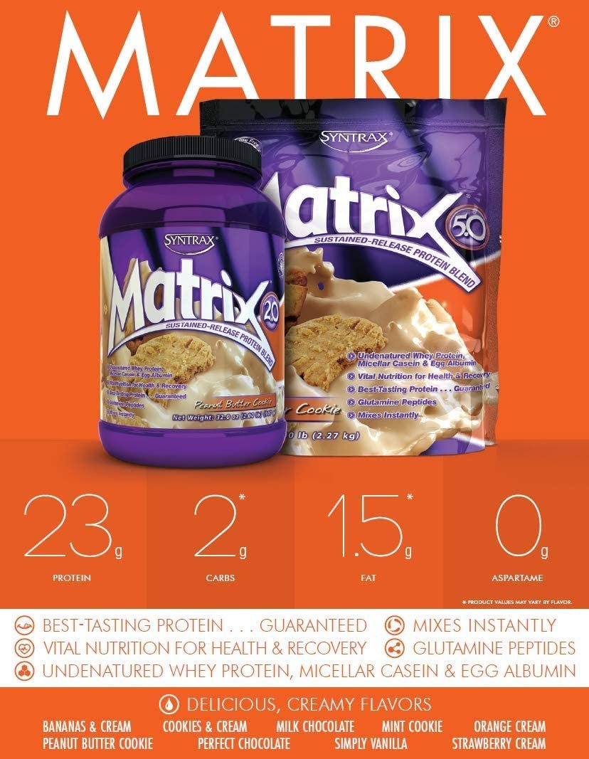 Syntrax Matrix 5, Milk Chocolate Powder, 5 Pounds