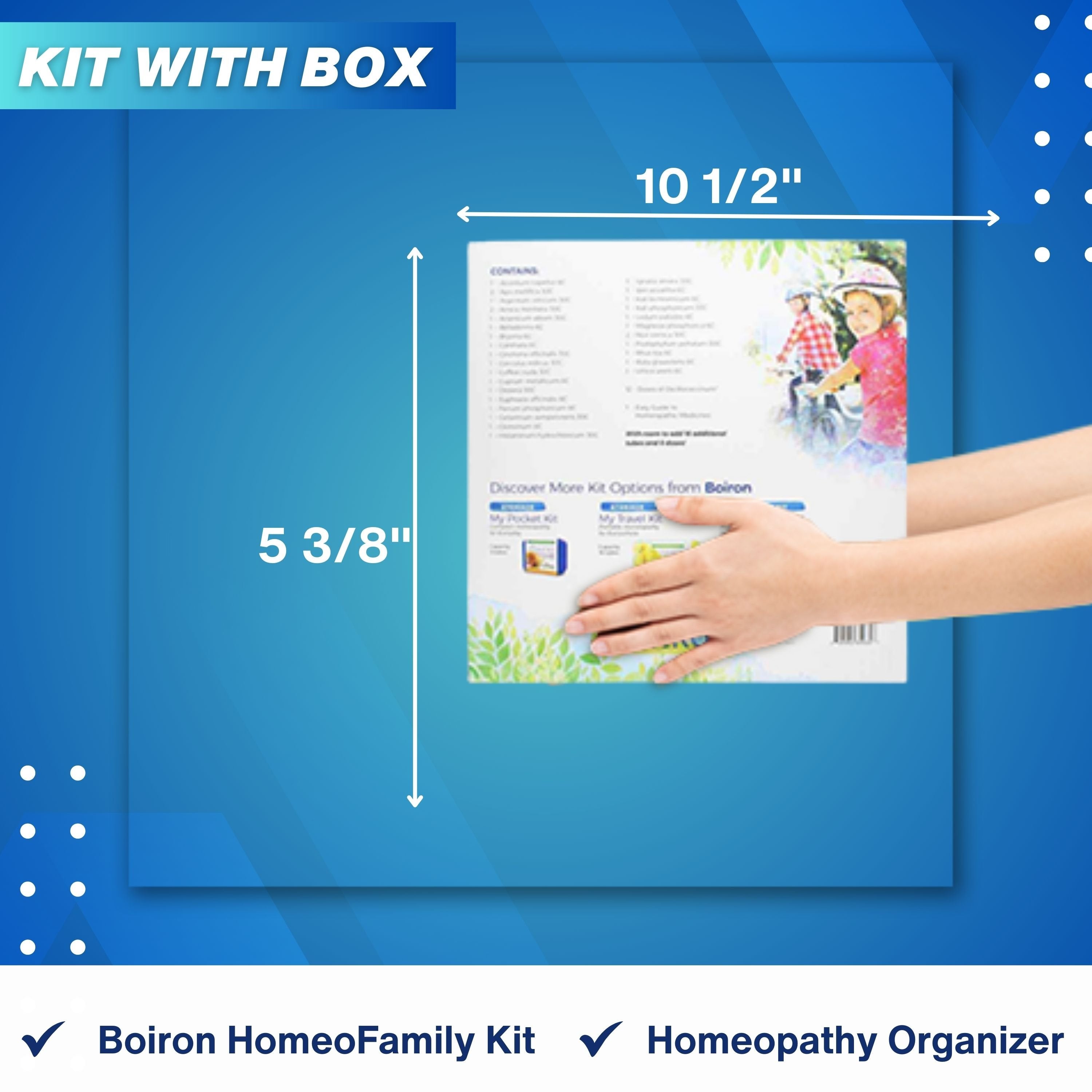 Boiron HomeoFamily Comprehensive Homeopathic Family Kit with The Essentials and a Multi-Purpose Keychain