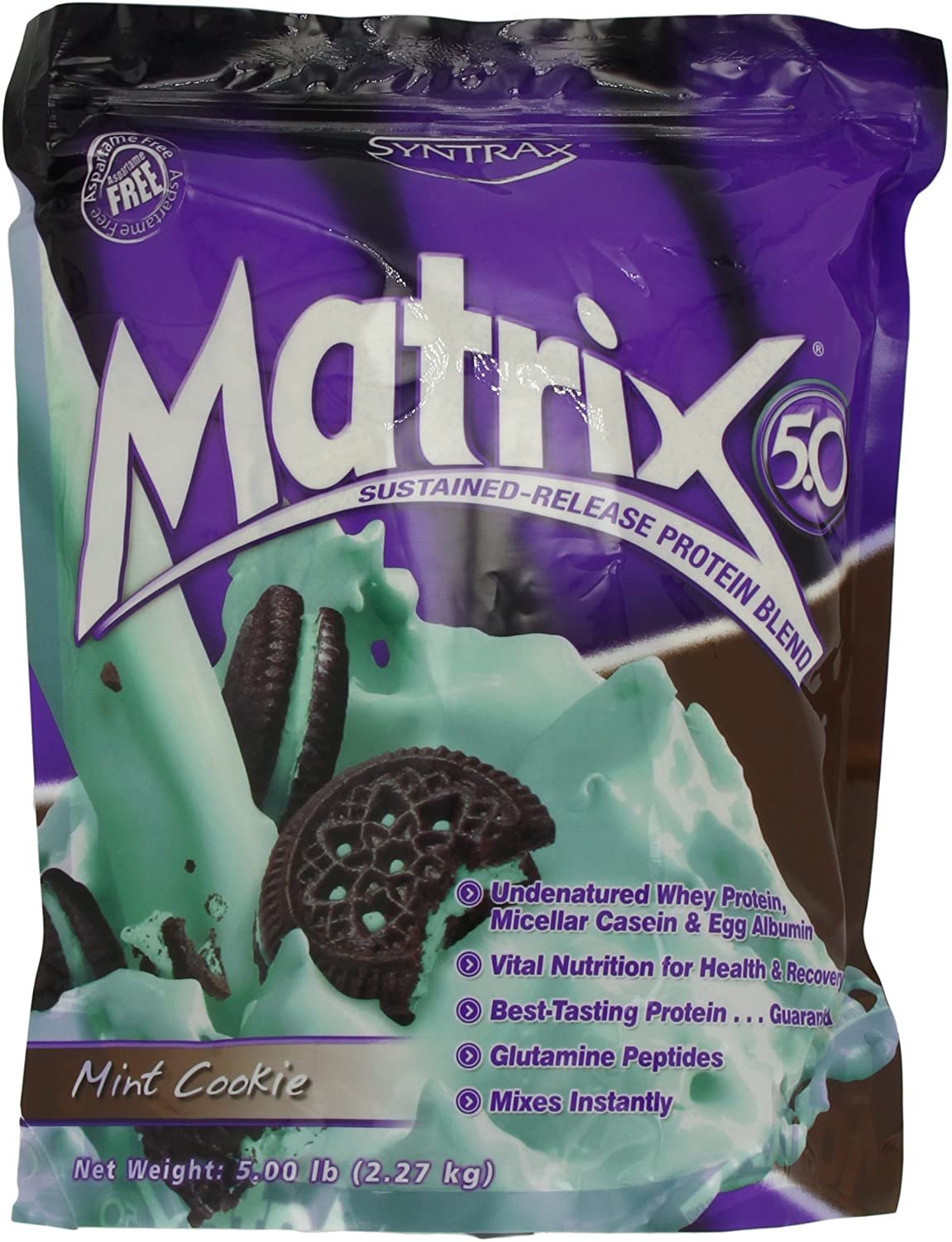 Syntrax Matrix 5, Mint Cookie Powder, 5lbs