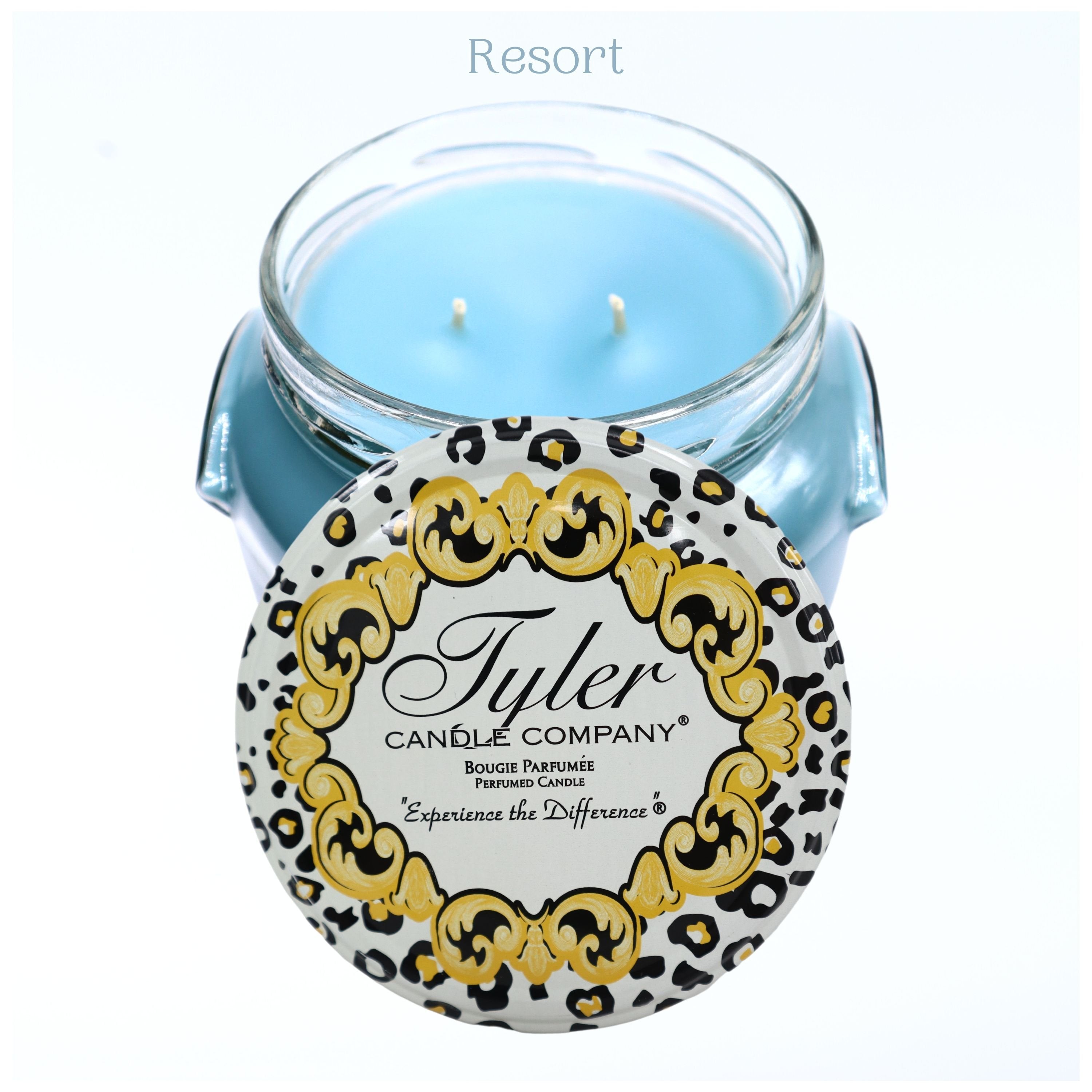 Tyler Candle Company, Resort Jar Candle, Scented Candles Gifts for Women, Ultimate Aromatherapy Experience, Luxurious Candles with Essential Oils, Long-Lasting Burn, Large Candle 22oz