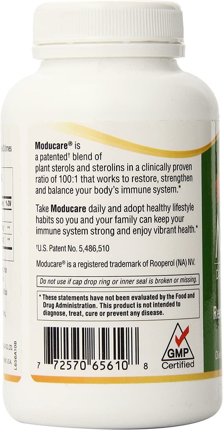 Moducare Daily Immune Support, Plant Sterol Dietary Supplement, 180 vegetarian capsules