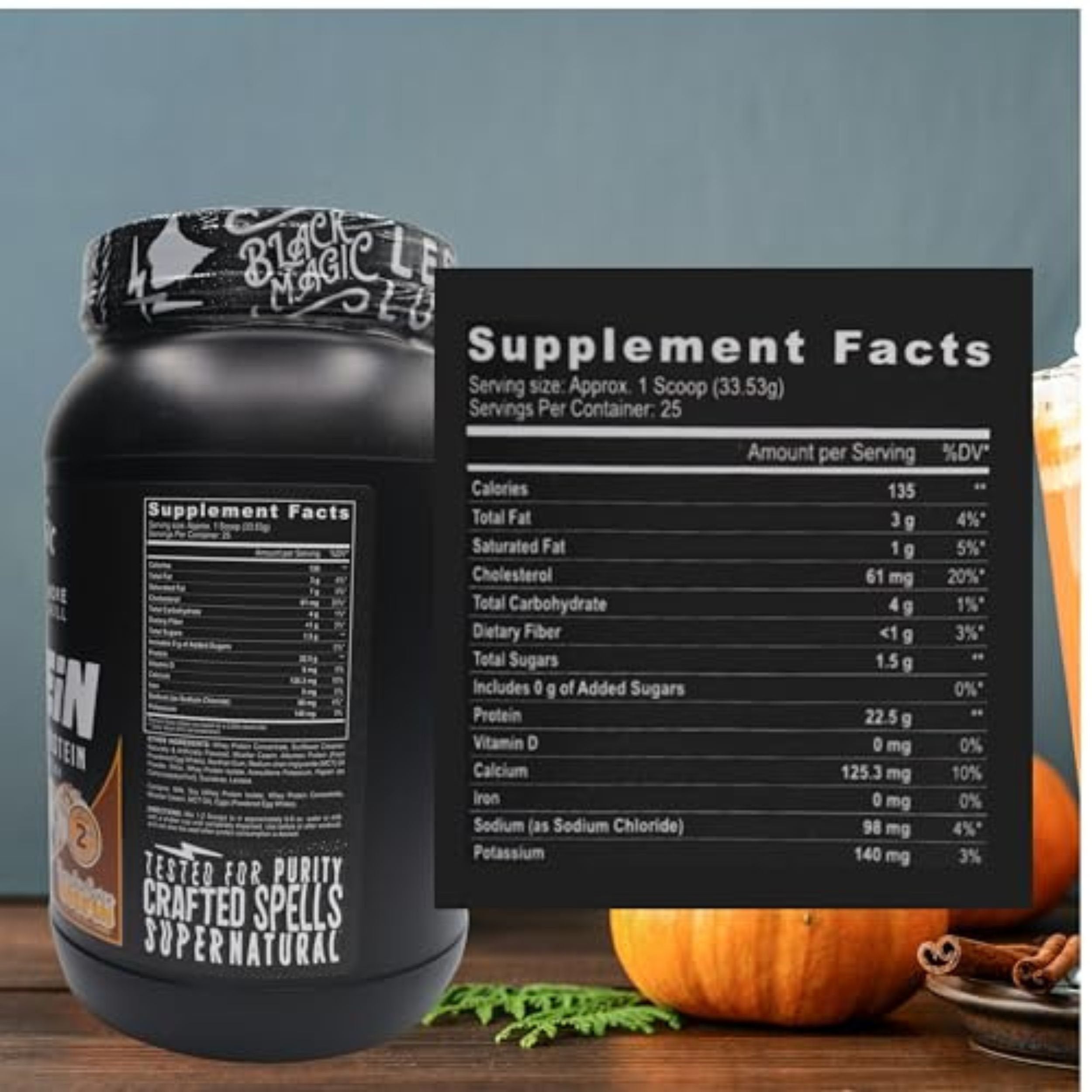 Black Magic Multi Source Protein Powder - Pumpkin Spice Muffin Flavor -  2lb