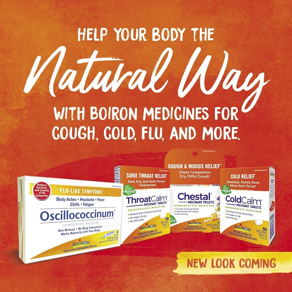 Boiron Oscillococcinum 0.04 Ounce 6 Doses Homeopathic Medicine for Flu-Like Symptoms