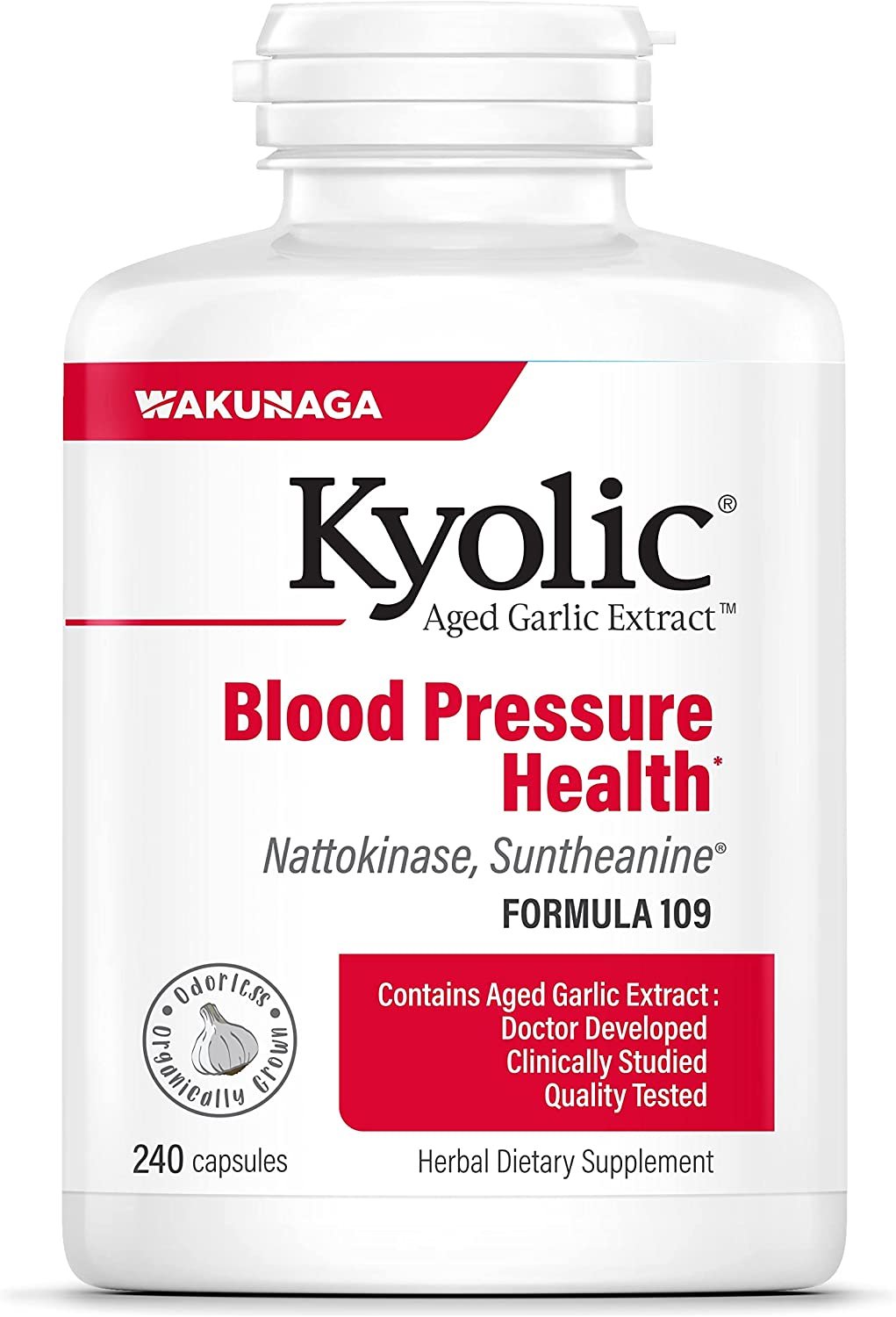 Kyolic Aged Garlic Extract Formula 109, Blood Pressure Health