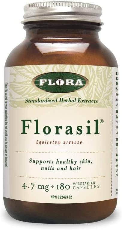 Florasil 4.7mg Silicon (from 10mg Silica from Hosetail Herb) (180Capsules) Brand: Flora