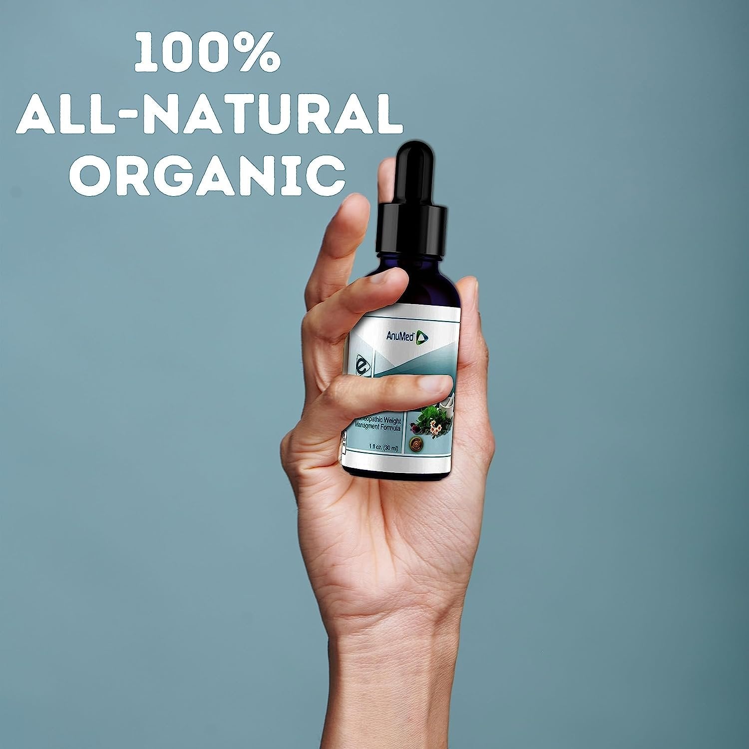 Worldwide Nutrition Anumed e-Drops - Metabolism, Control Hunger, Fast Transformation Healthy Weight Loss Drops - Natural Vegan, Keto Friendly for Women & Men (1oz) with Bonus Multi-Purpose Key Chain