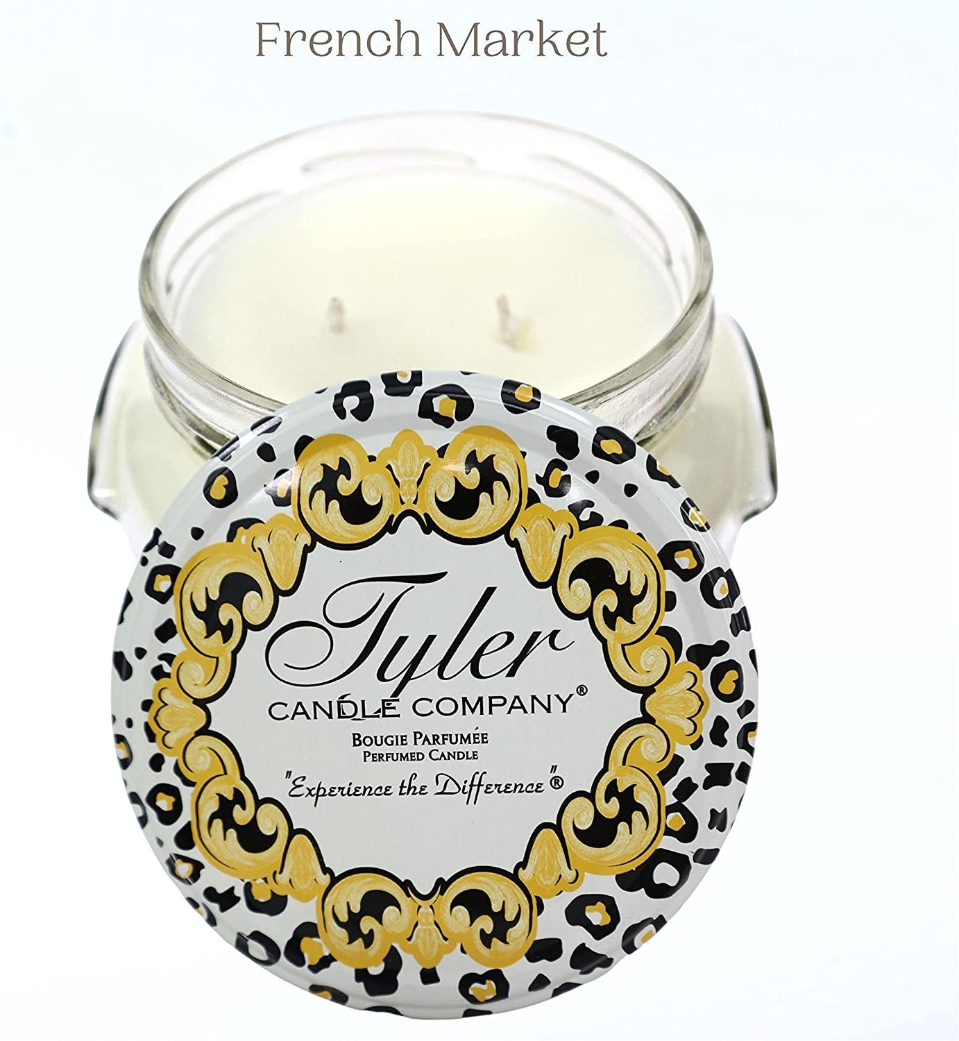 Tyler Candle Company, French Market Jar Candle, Scented Candles Gifts for Women, Ultimate Aromatherapy Experience, Luxurious Candles with Essential Oils, Long-Lasting Burn, Large Candle 22oz