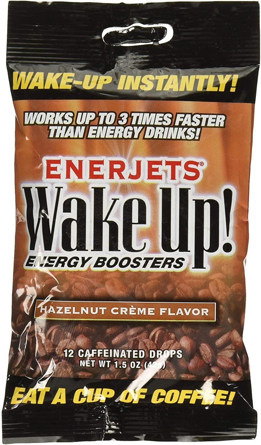 Enerjets Wake Up Energy Booster Drops Hazelnut Creme Flavor 12 Pack