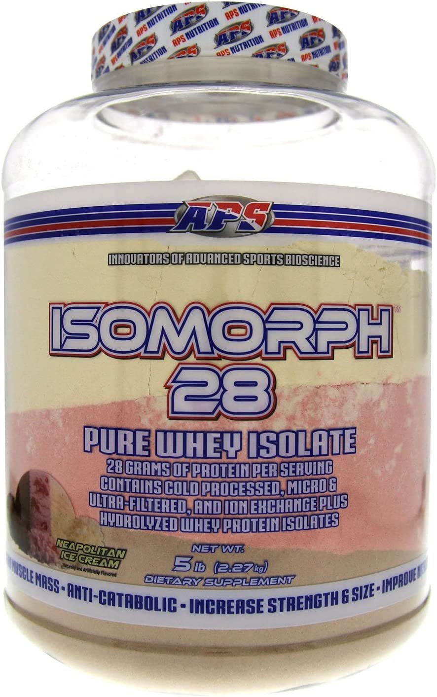 APS Nutrition Isomorph Whey Protein Isolate |Neopolitan Ice Cream | 5lb